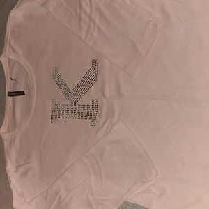 Cha cha Vente pink Rhinestone K long sleeve tee M